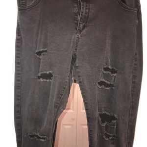 Black distressed jeans from Rainbow shops